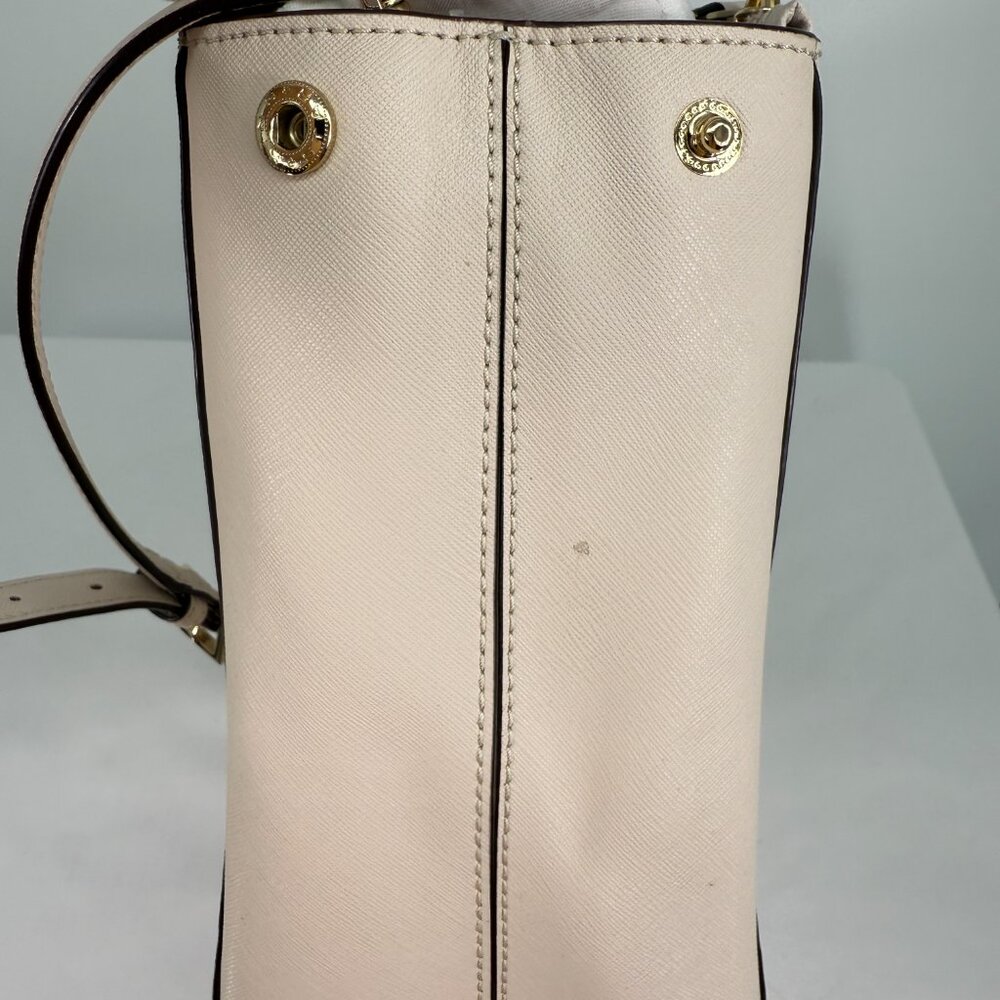 Kate Spade Newbury Lane Medium Satchel Saffiano Leather Cream - Picture 6 of 16